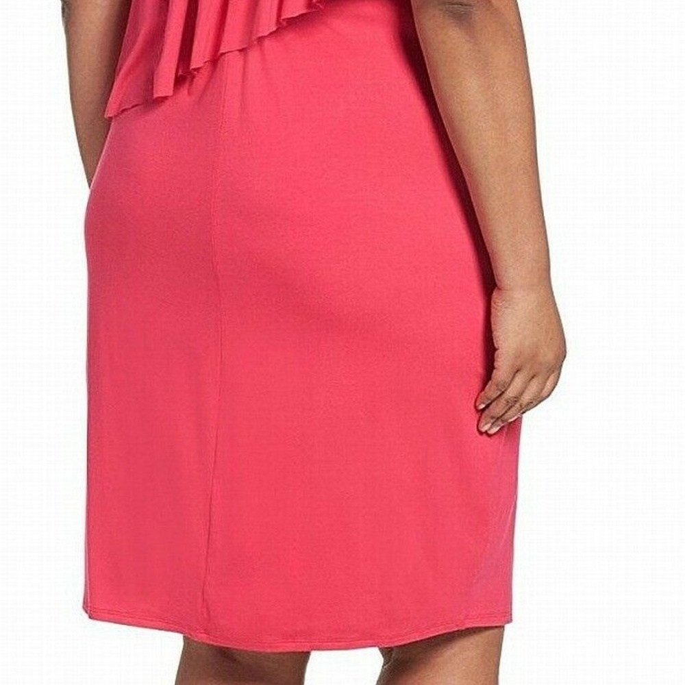 Three Dots Overlay One-Shoulder Dress NWT! - Picture 4 of 5